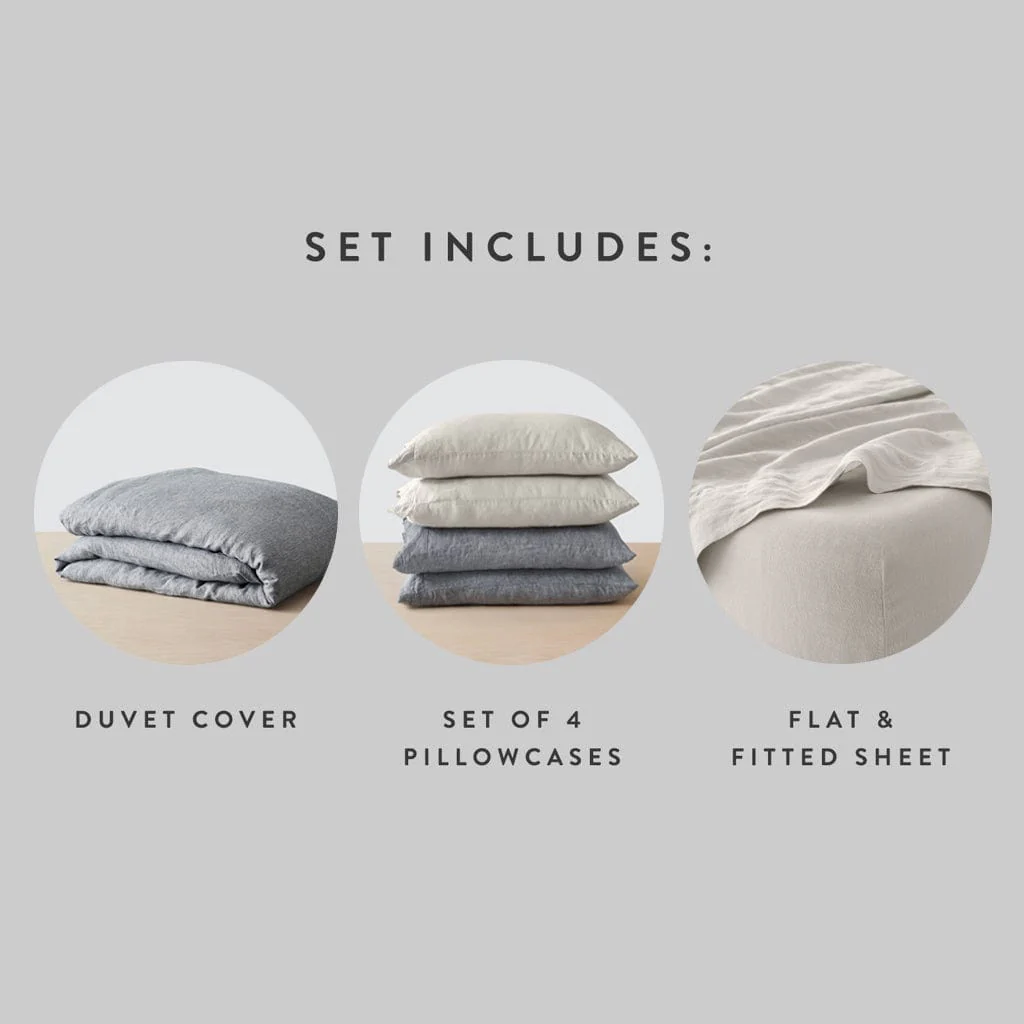 Stonewashed Linen Bed Bundle - Lake Series - Image 4
