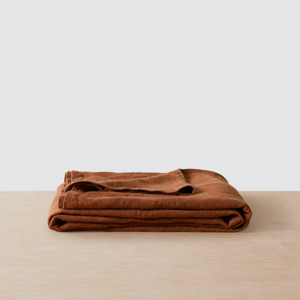 Stonewashed Linen Bed Cover - Image 10