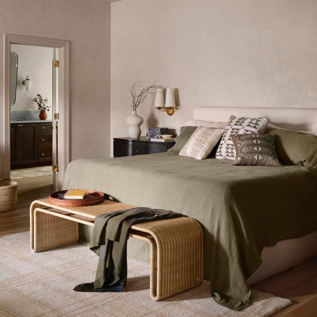 Stonewashed Linen Bed Cover - Image 8