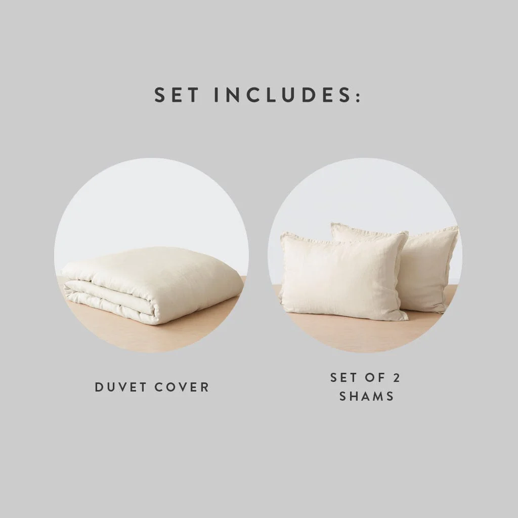 Stonewashed Linen Duvet Cover - Image 100