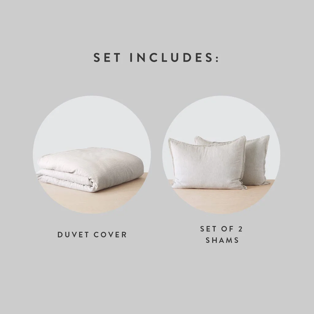 Stonewashed Linen Duvet Cover - Image 105