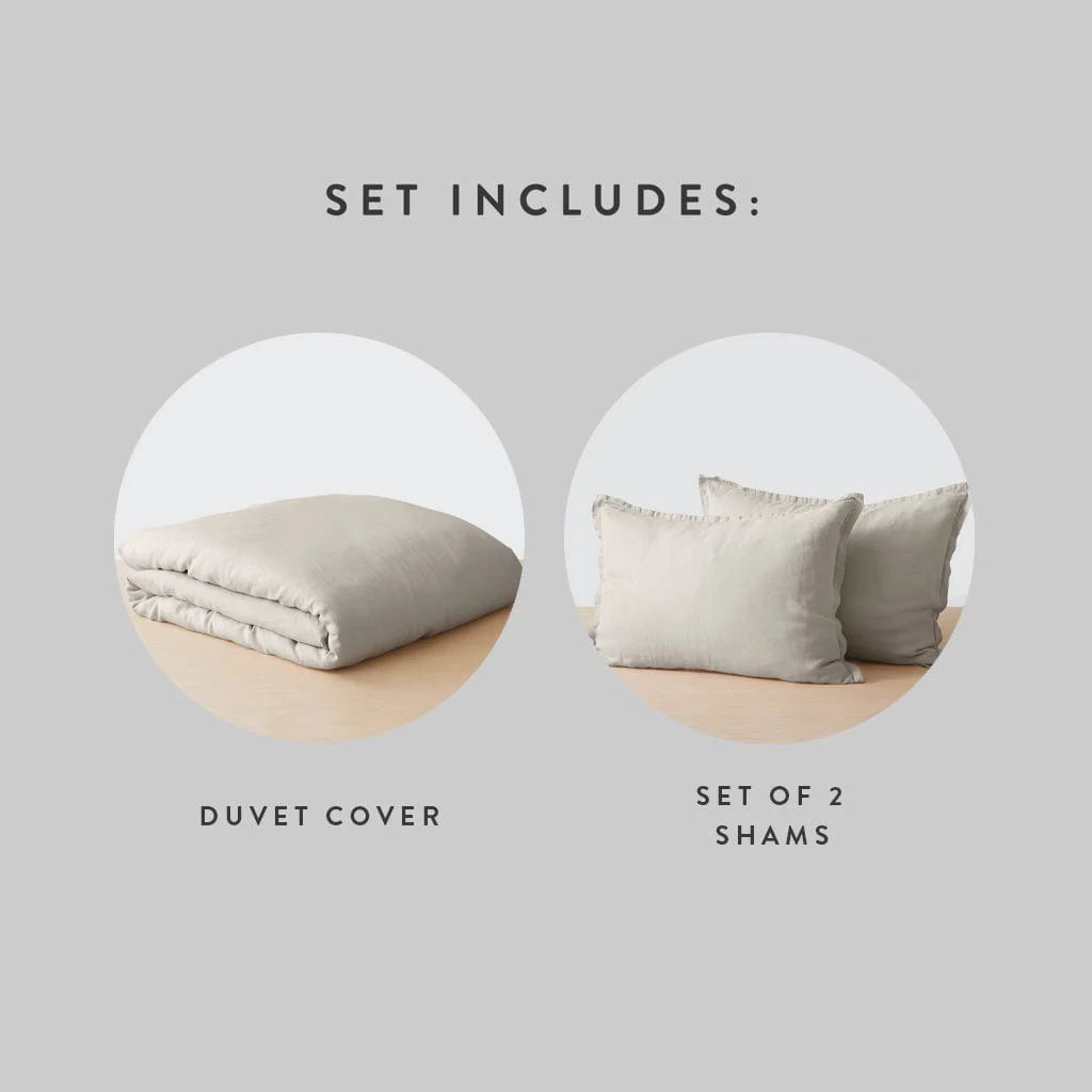 Stonewashed Linen Duvet Cover - Image 106