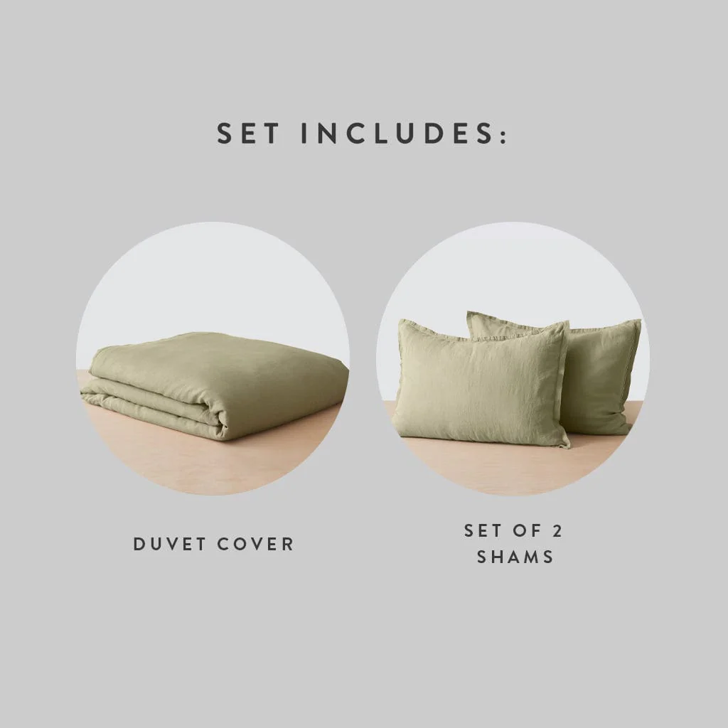 Stonewashed Linen Duvet Cover - Image 107