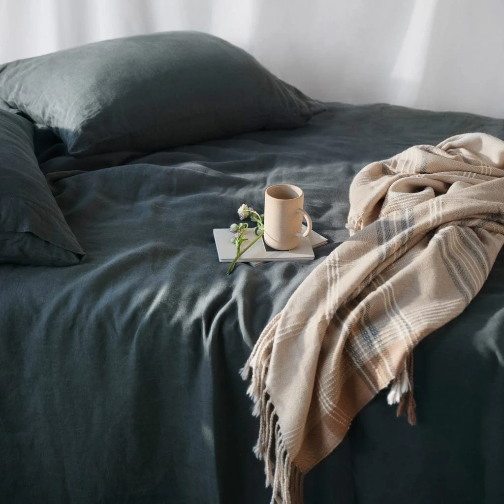 Stonewashed Linen Duvet Cover - Image 4