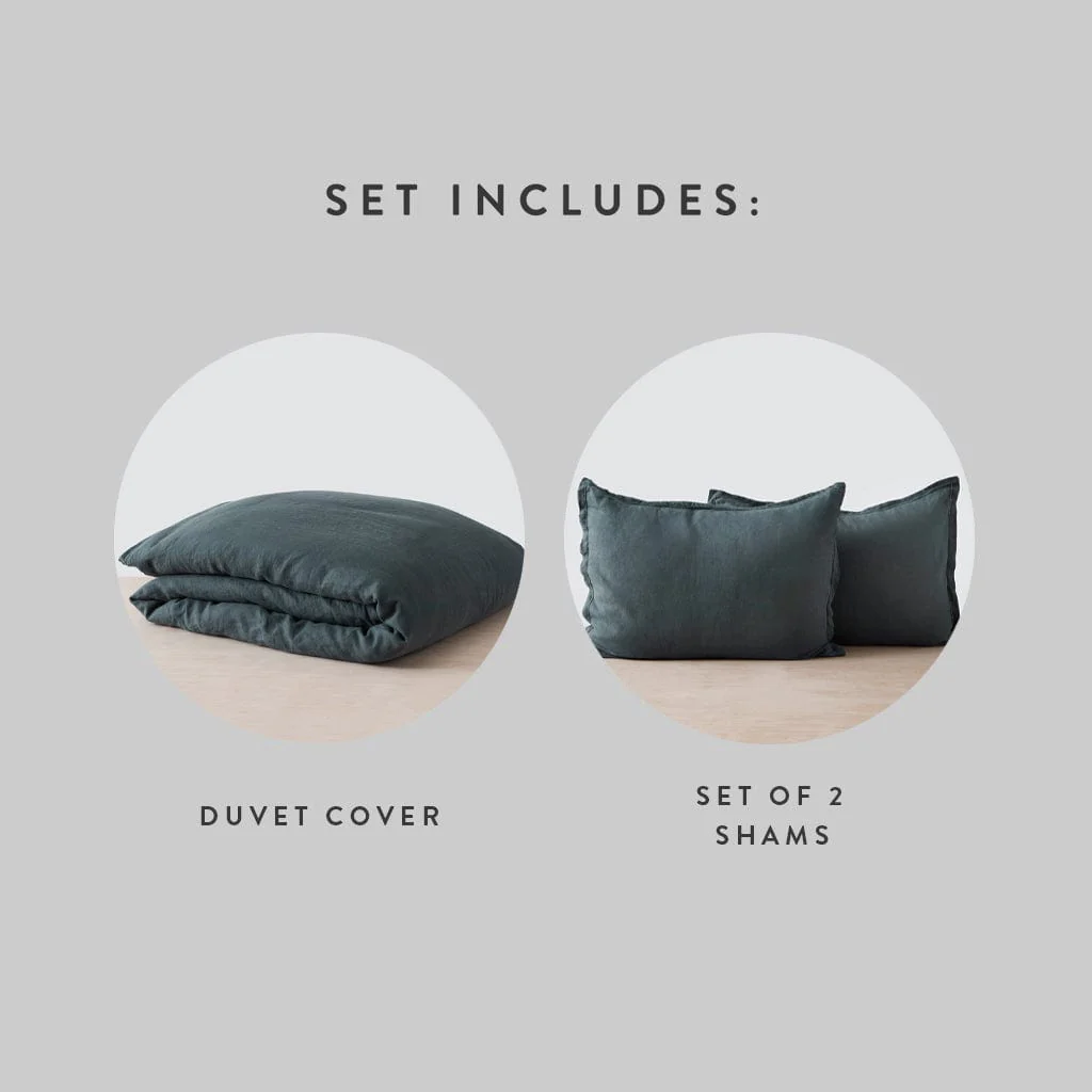 Stonewashed Linen Duvet Cover - Image 95
