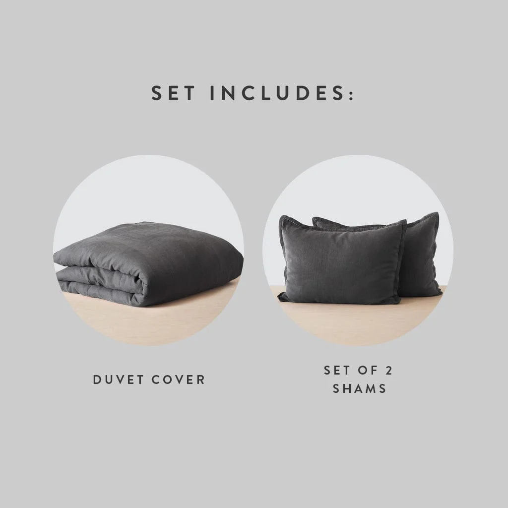 Stonewashed Linen Duvet Cover - Image 96