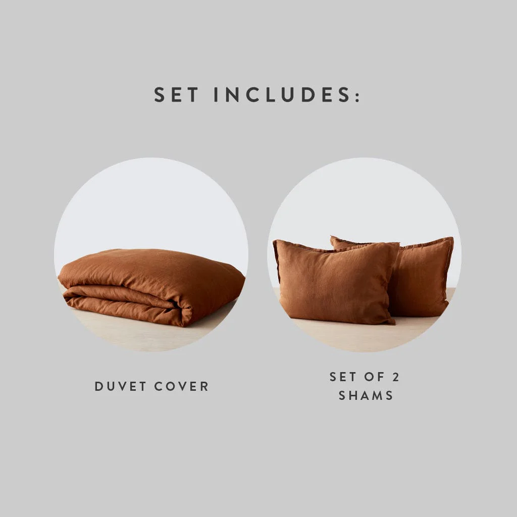 Stonewashed Linen Duvet Cover - Image 97