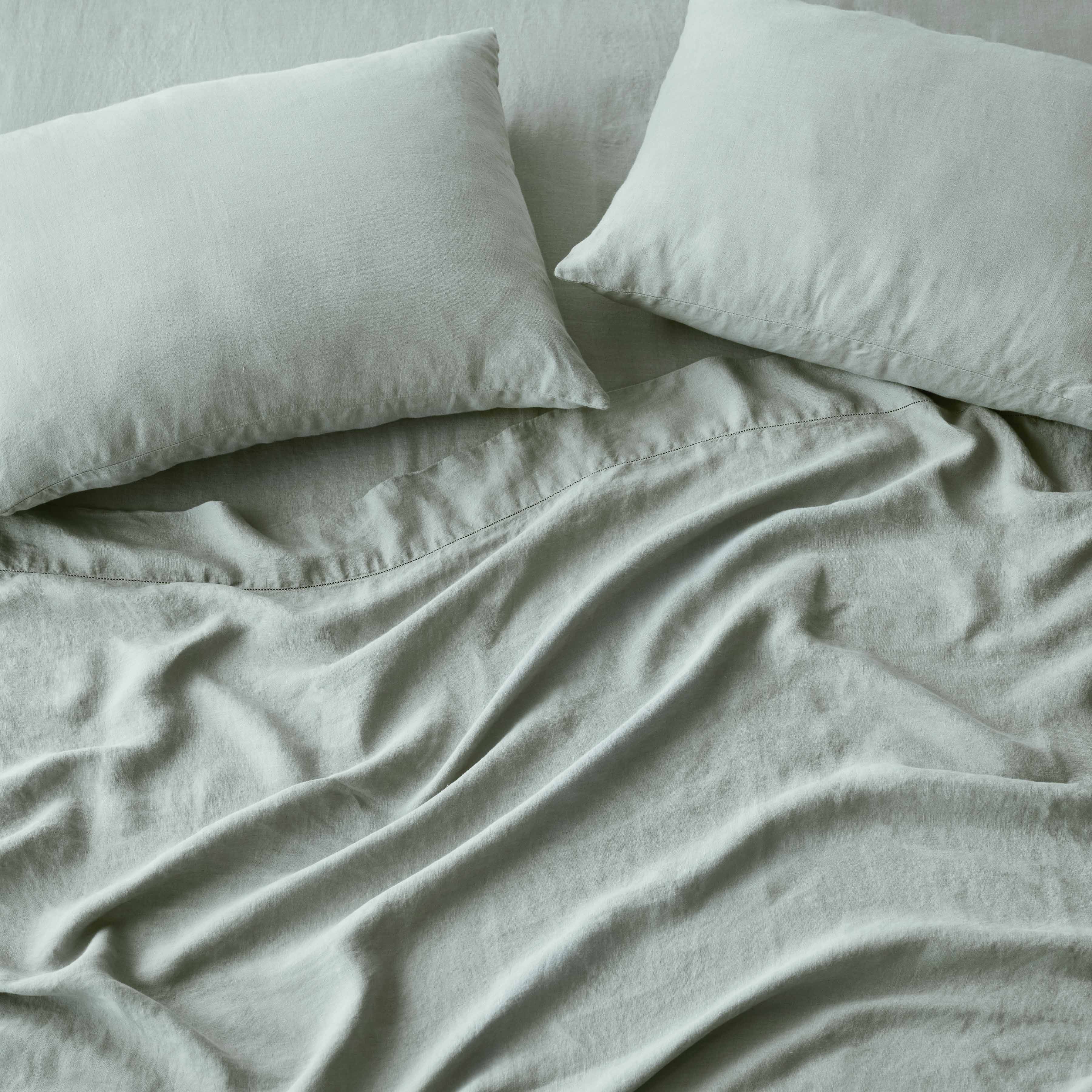 Stonewashed Linen Sheet Set - Image 17
