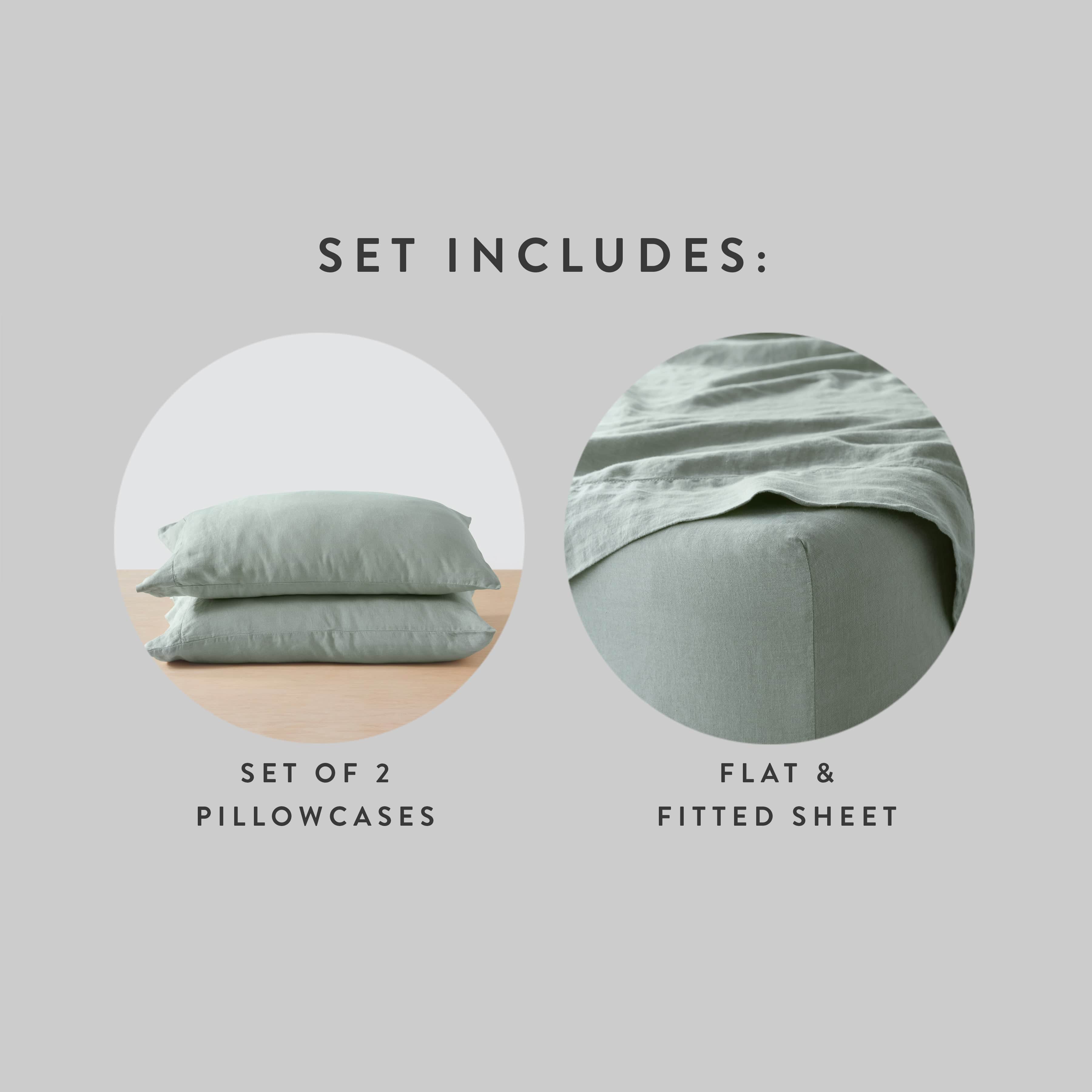 Stonewashed Linen Sheet Set - Image 20