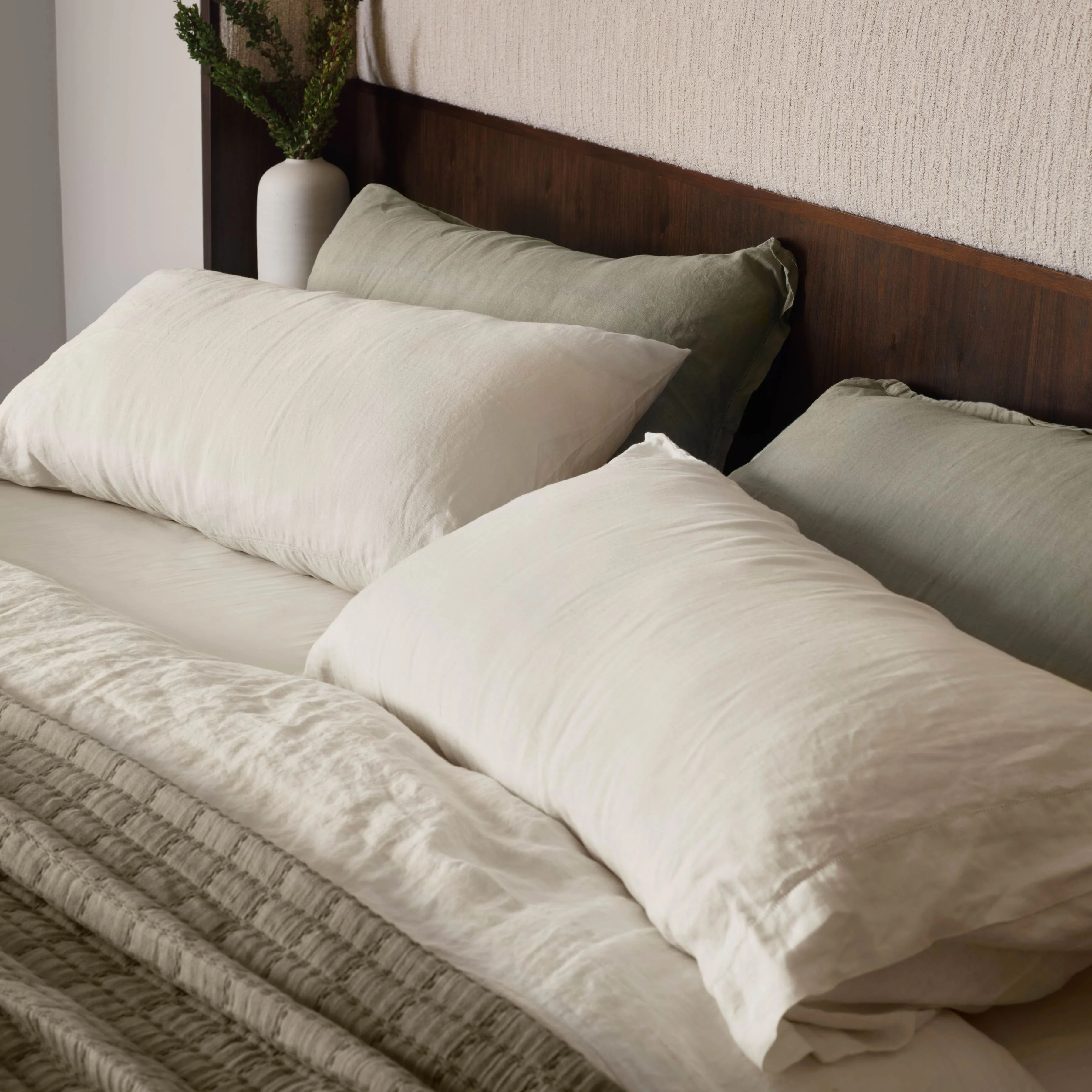 Stonewashed Linen Sheet Set - Image 24