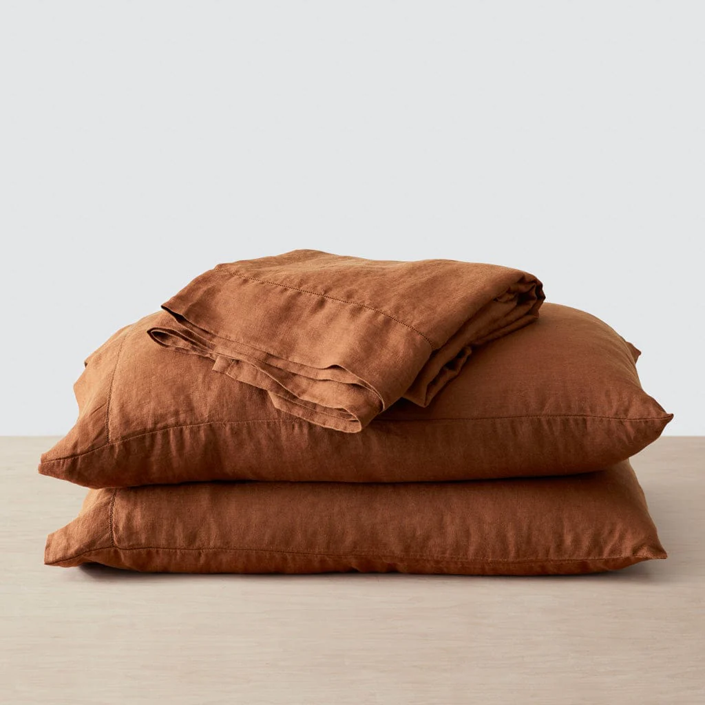 Stonewashed Linen Sheet Set - Image 35