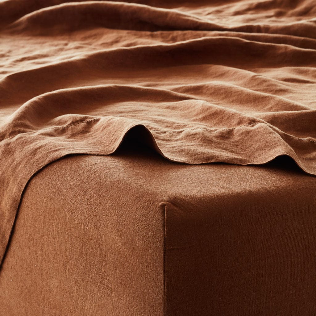 Stonewashed Linen Sheet Set - Image 36