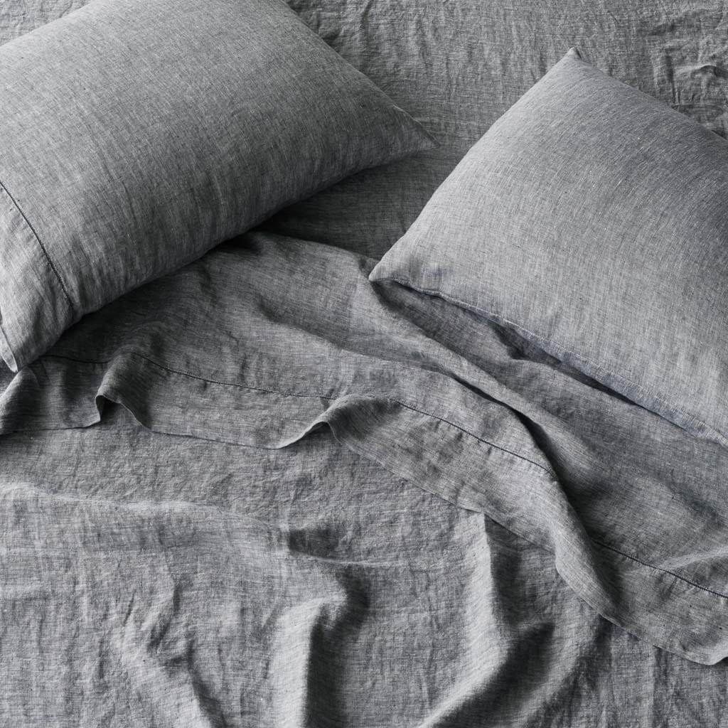 Stonewashed Linen Sheet Set - Image 41