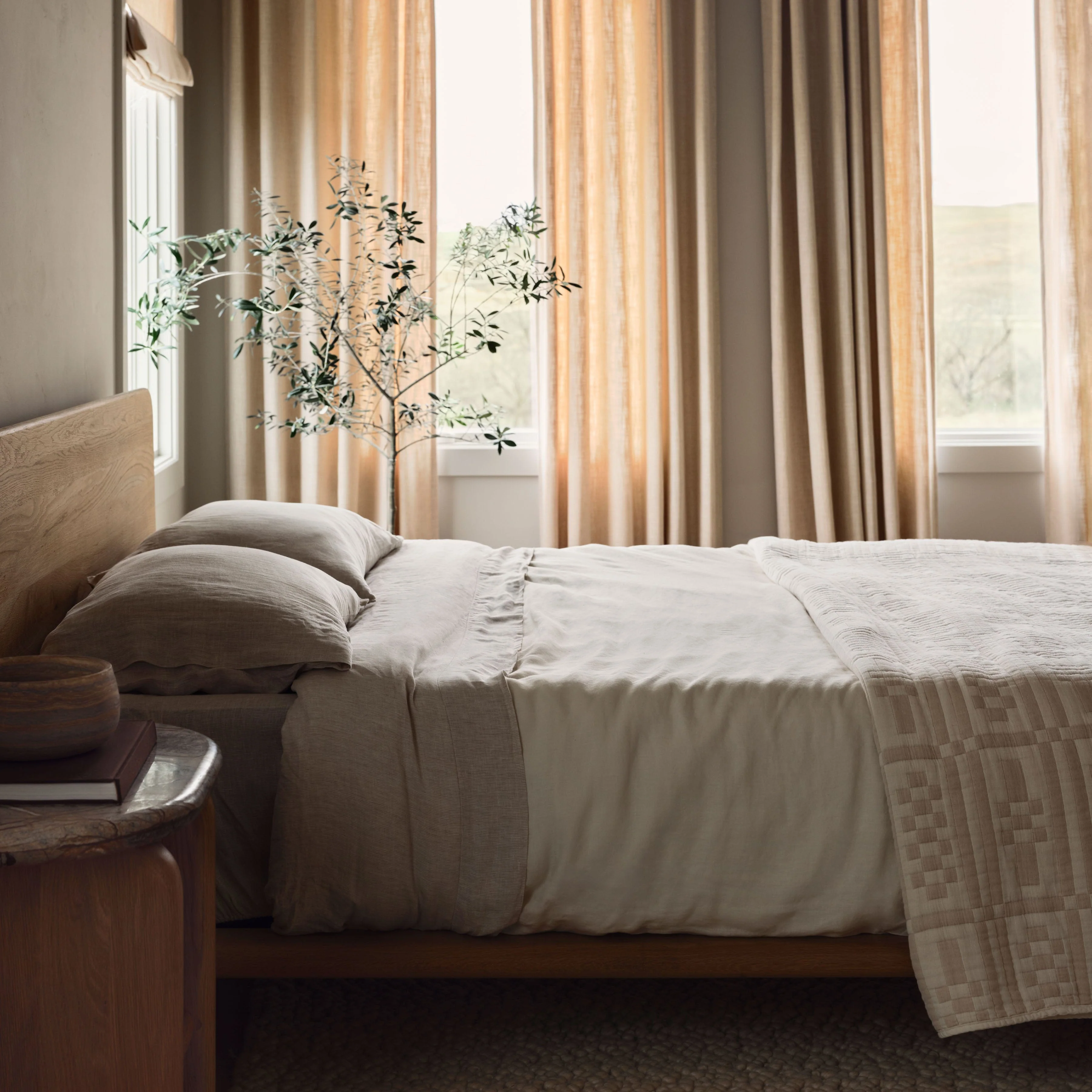 Stonewashed Linen Sheet Set - Image 45