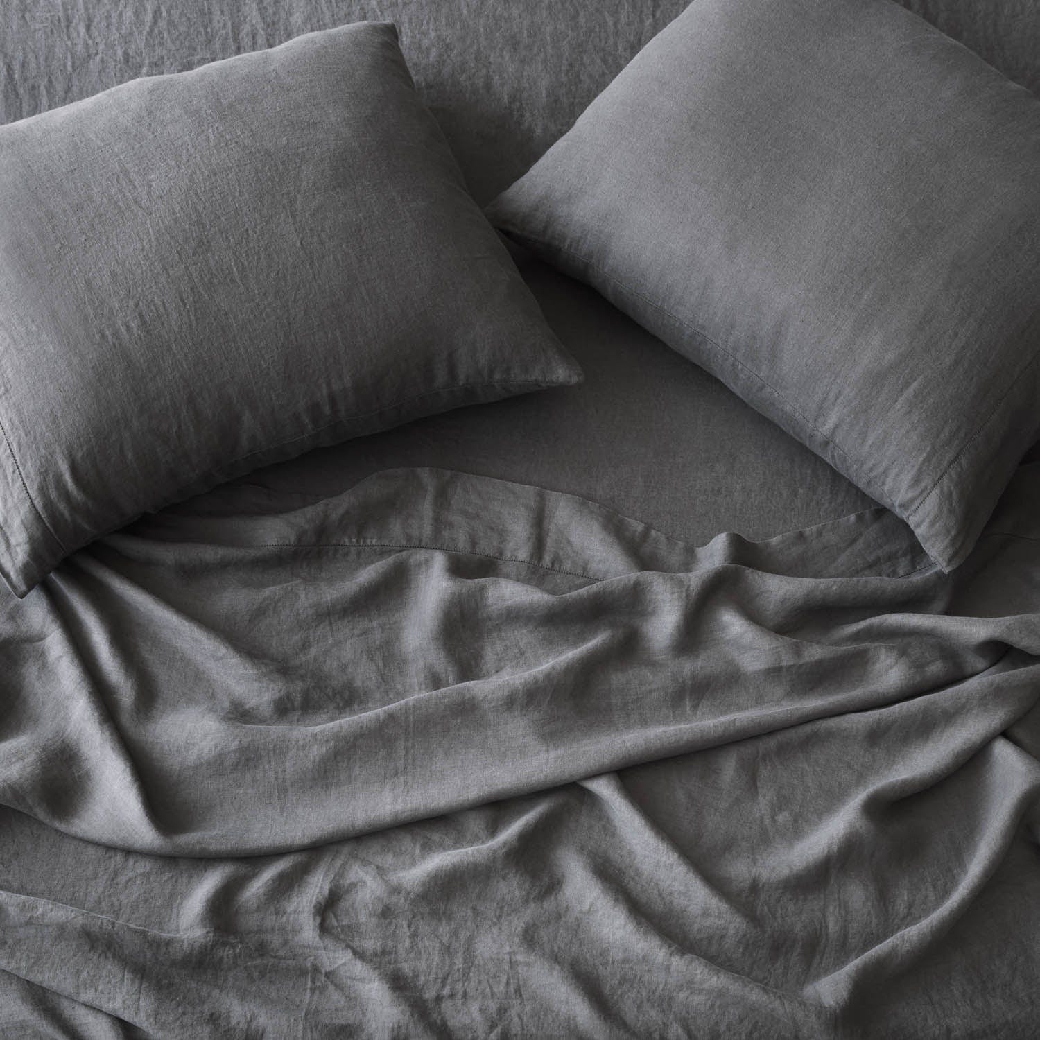 Stonewashed Linen Sheet Set - Image 49