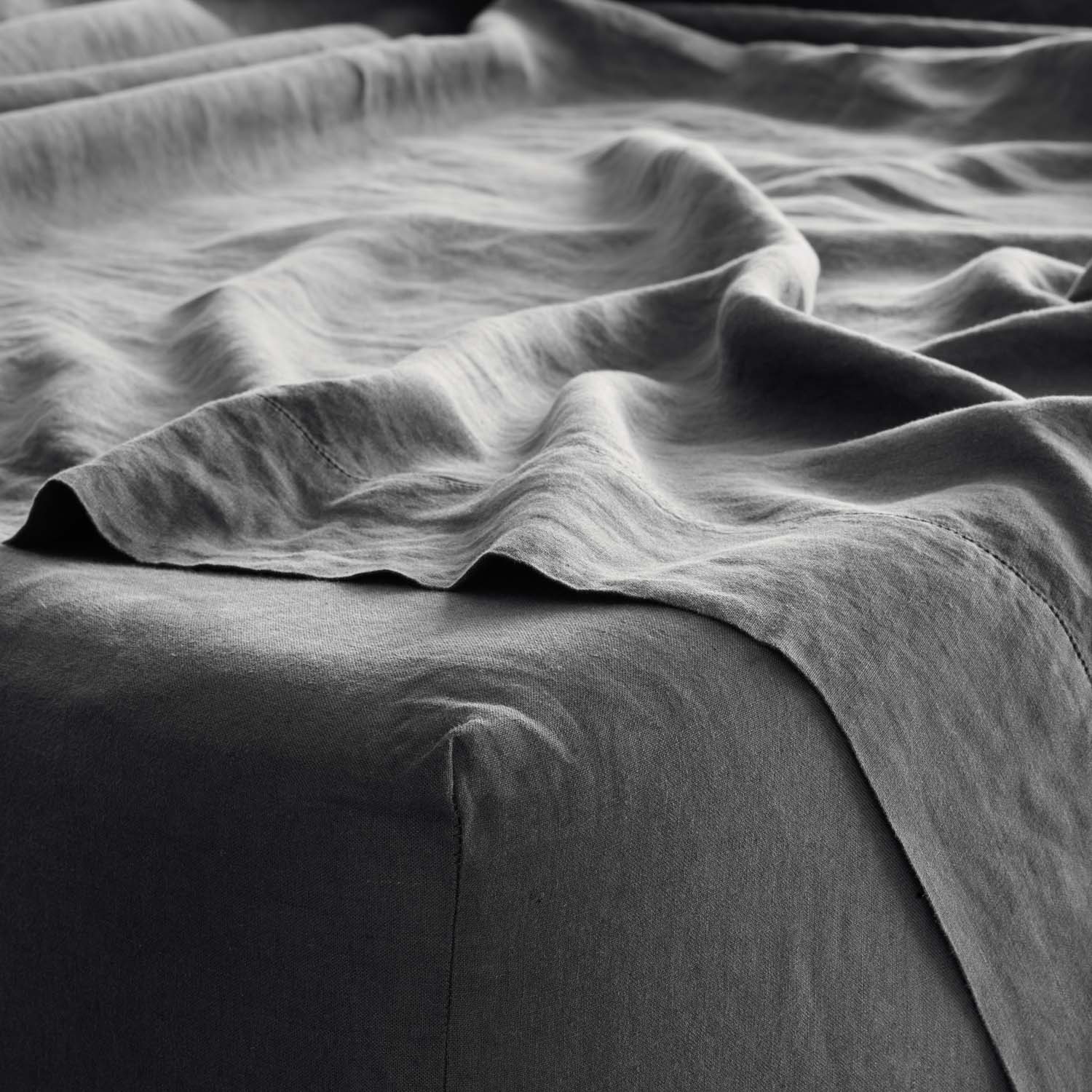 Stonewashed Linen Sheet Set - Image 55
