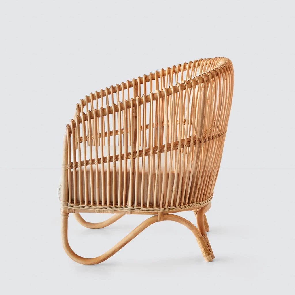 Tara Rattan Lounge Chair - Image 3