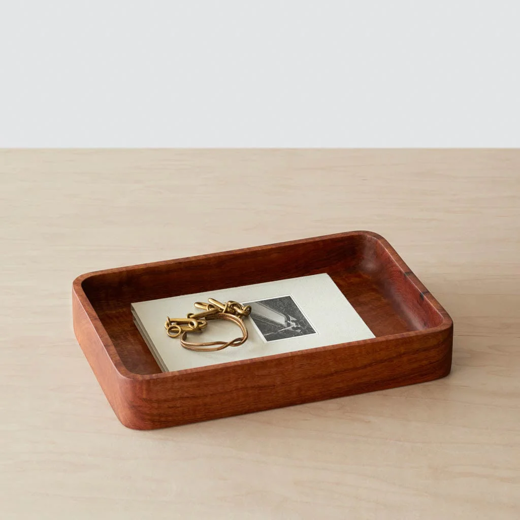 Tikal Rectangular Wood Tray - Image 2