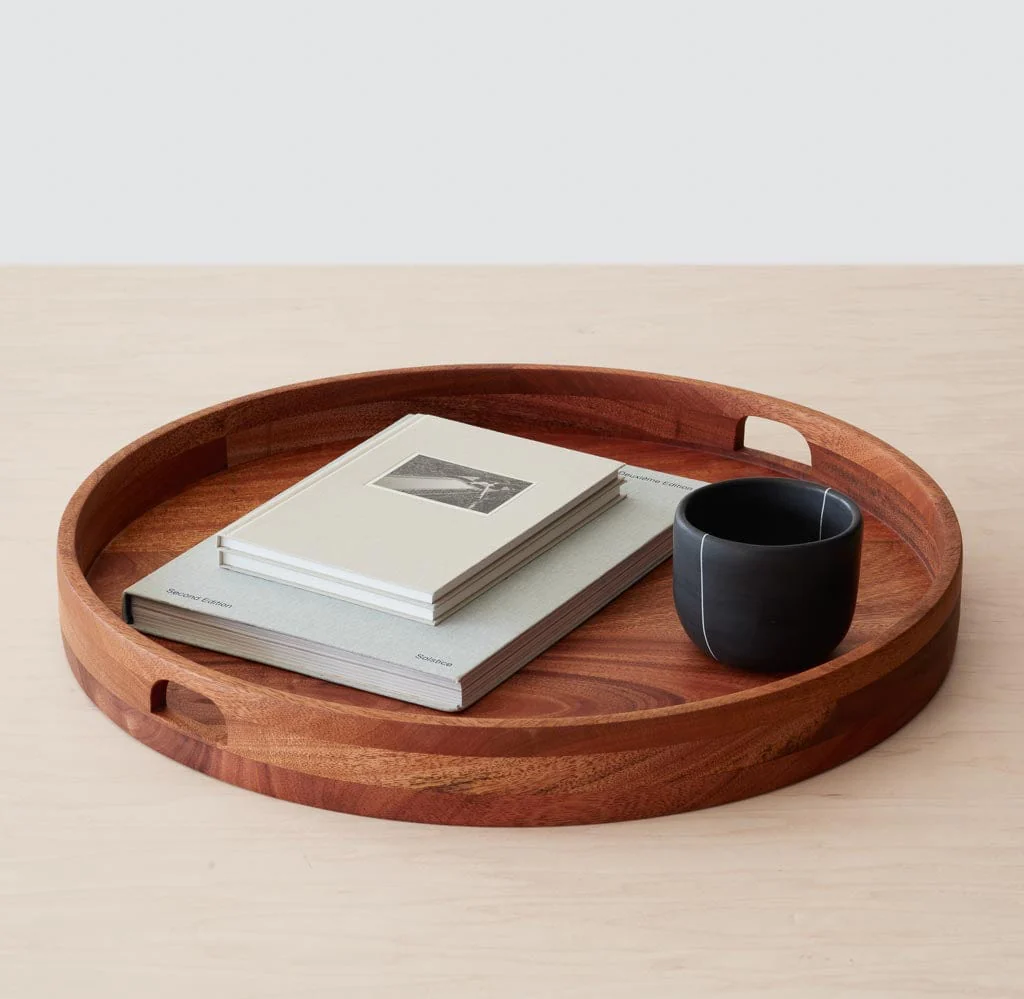 Tikal Round Wood Tray - Image 6