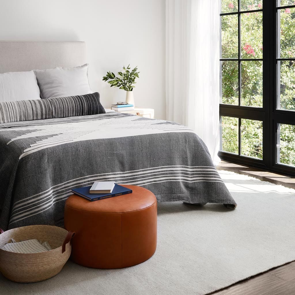 Torres Round Leather Ottoman - Medium & Large - Image 5