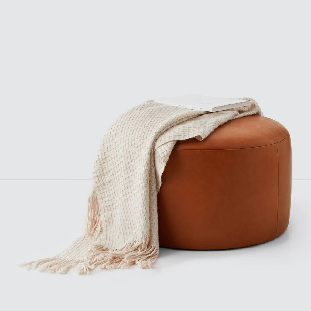 Torres Round Leather Ottoman - Medium & Large - Image 8