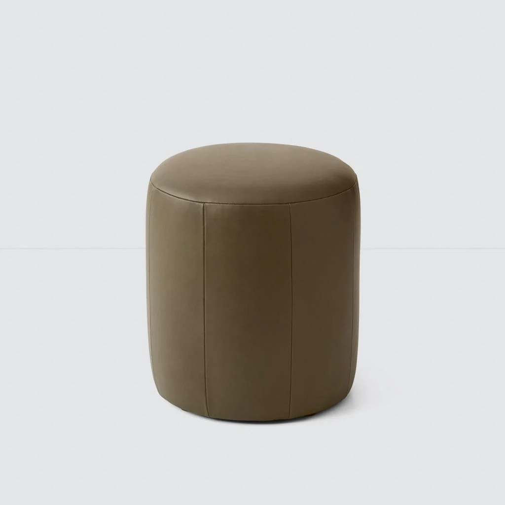Torres Round Leather Ottoman - Small - Image 15