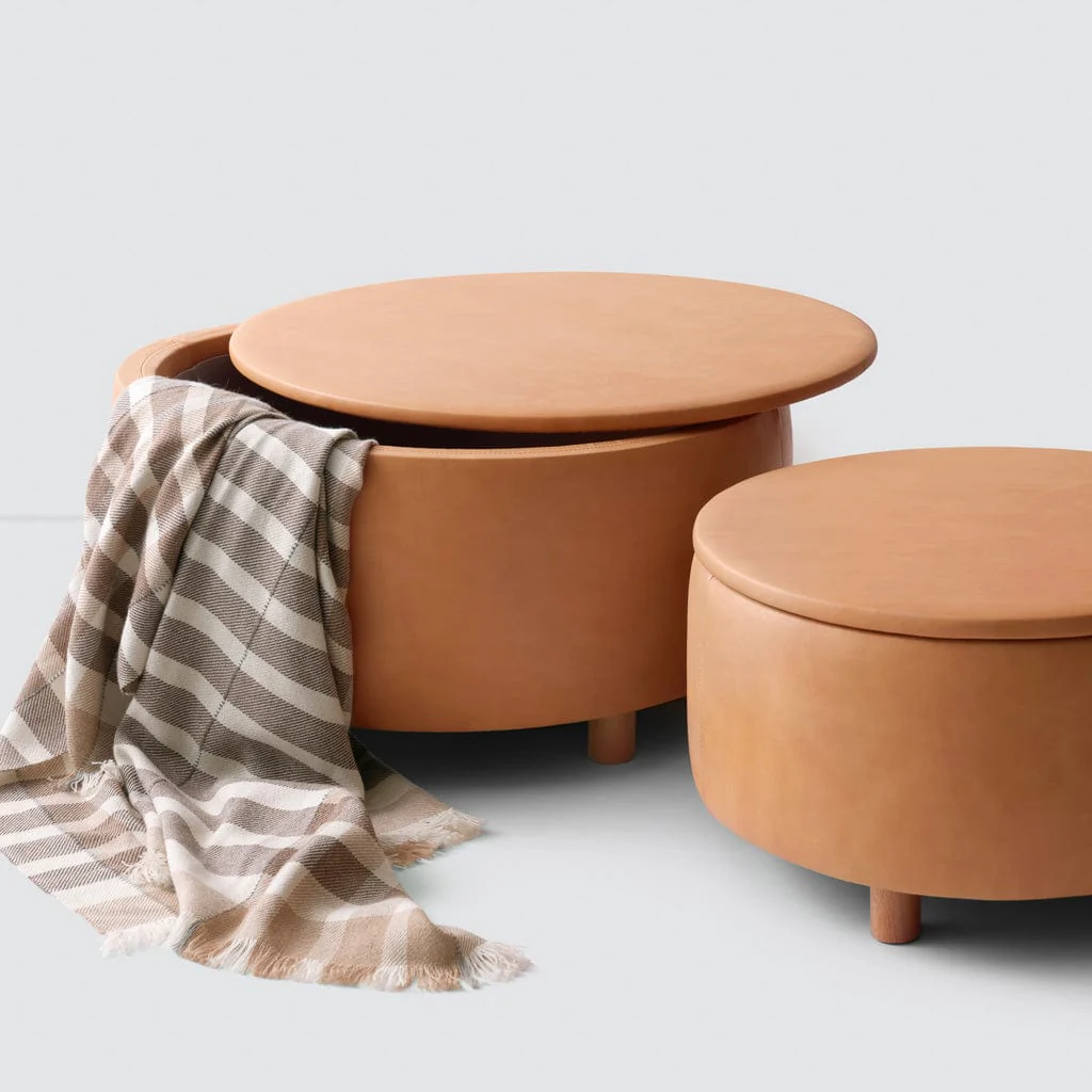Torres Leather Storage Ottoman - Medium & Large - Image 8